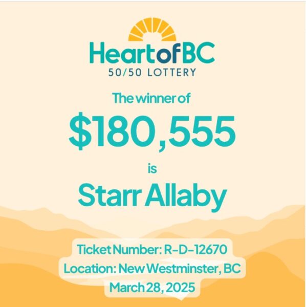 BC 50 50 Lottery Winner