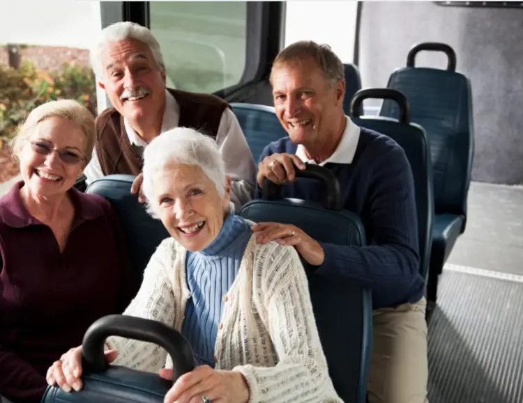 Bus service for seniors is free