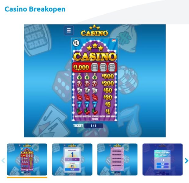 Casino Breakopen Instant Win Ticket