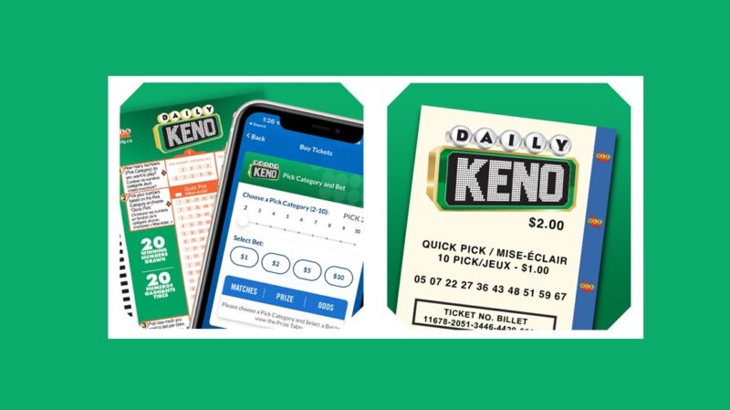 Daily Keno Lotto Ticket