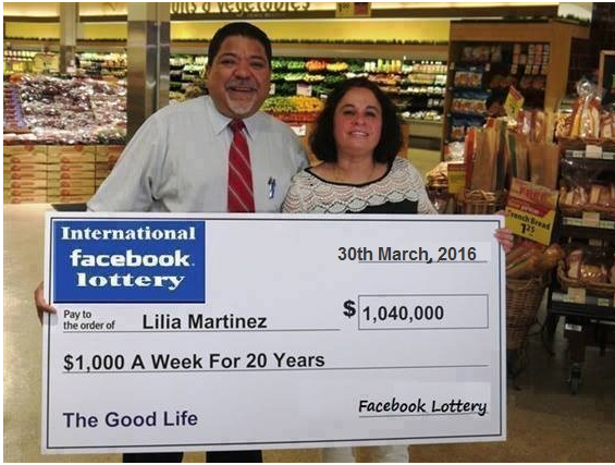 Facebook Lotteries Scam in Canada