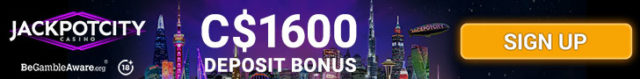Jackpot City Canada $1600 Deposit Bonus