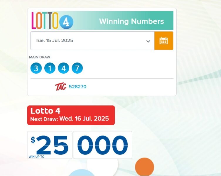 Lotto 4 Winning Numbers