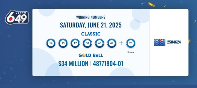 Lotto 649 - Past Winning Numbers