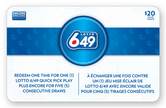 Lotto 649 Gift Card