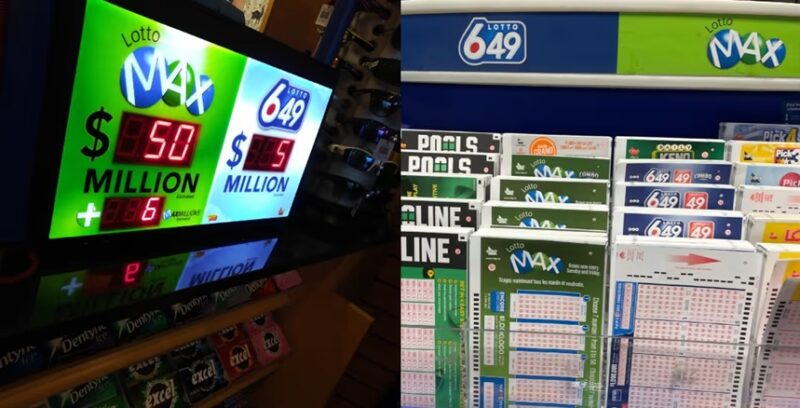 Lotto 649 ticket at store