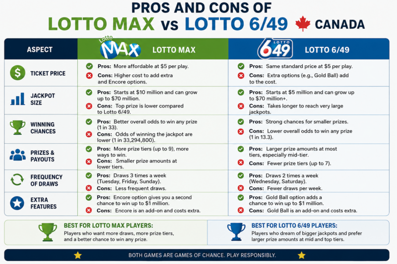 Lotto Max vs Lotto 6/49 Canada