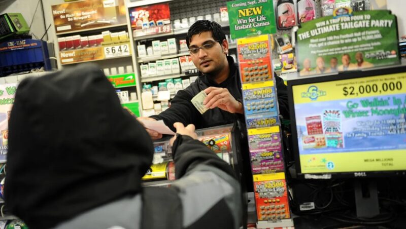 Man from Paterson buying lottery tickets