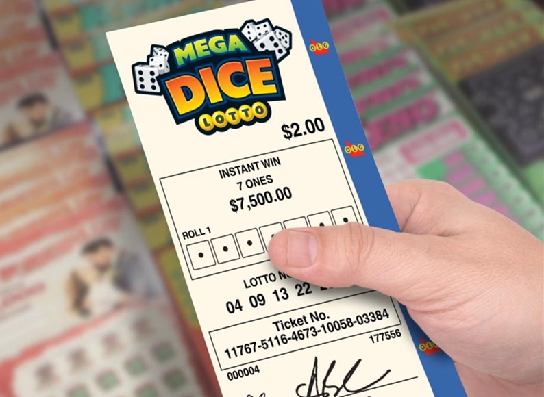 Mega Dice Lotto Ticket
