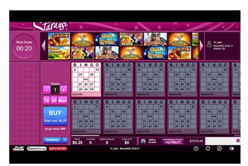 Stardust Bingo Room - How to Play