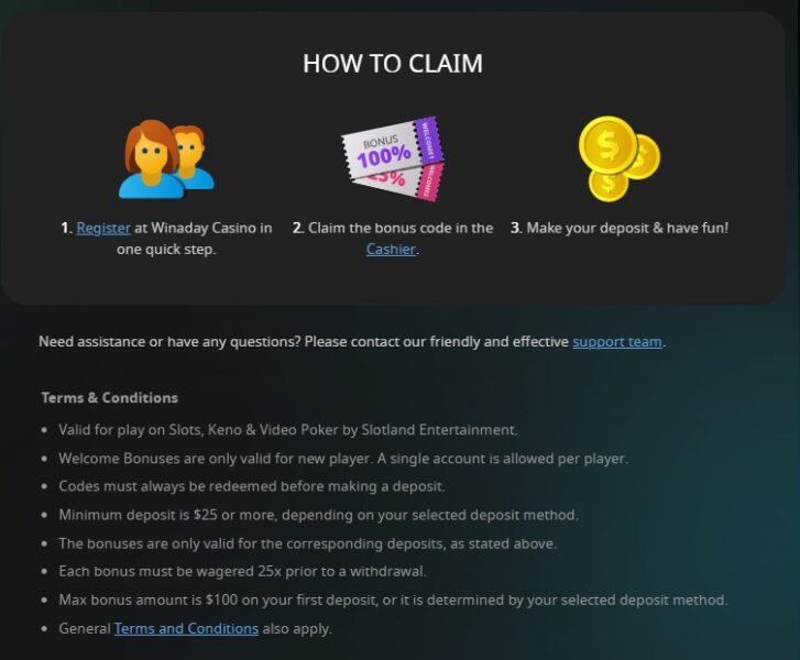 Terms and Conditions - Online Casinos Codes