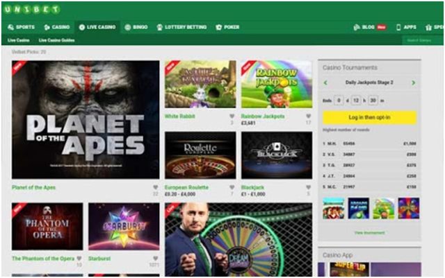 Unibet Casino - Mini Games to play