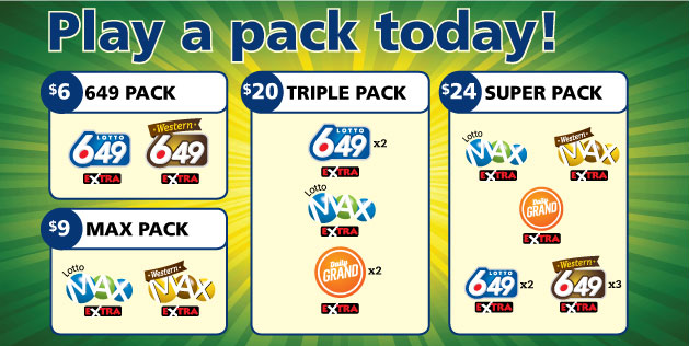Western 649 Lotto packs