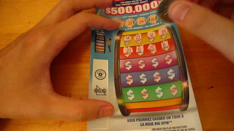 How to won Big Spin $5 Instant lottery in Ontario